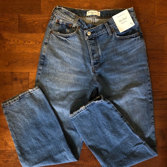 SOLD - Abercrombie High Rise Dad Jeans 27 - Picture 2 of 4